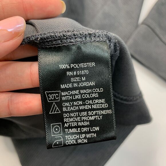 Bolle Sweatshirt Mens M Medium Charcoal Quarter Zip Golf Performance Pullover - Picture 9 of 13